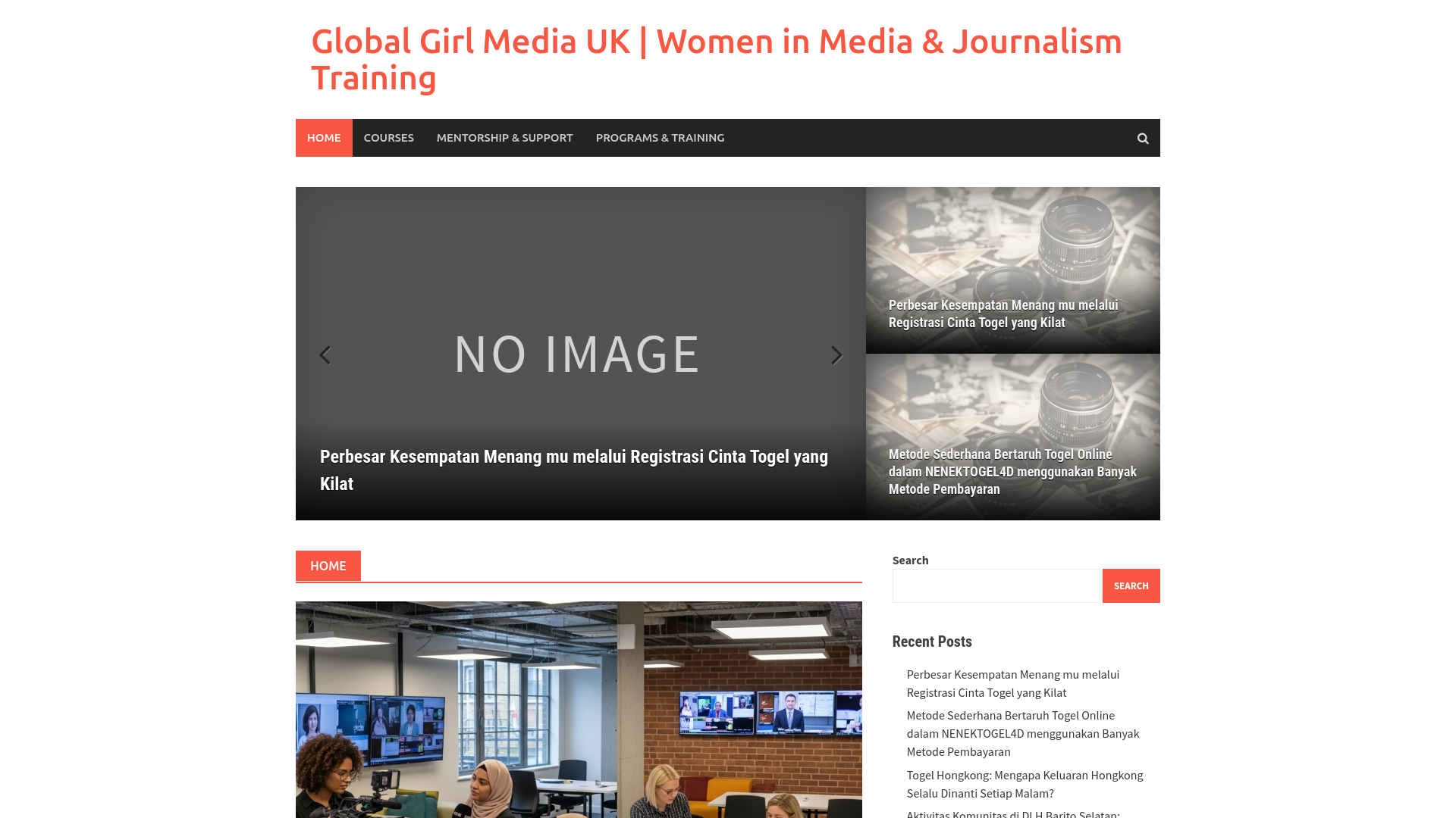 Website screenshot