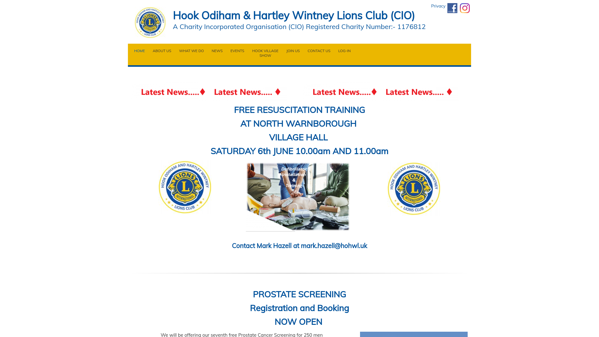 Website screenshot