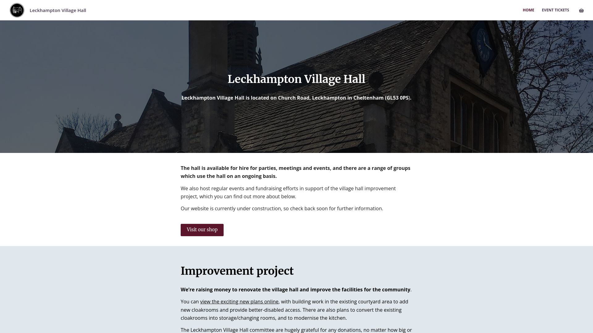 Website screenshot