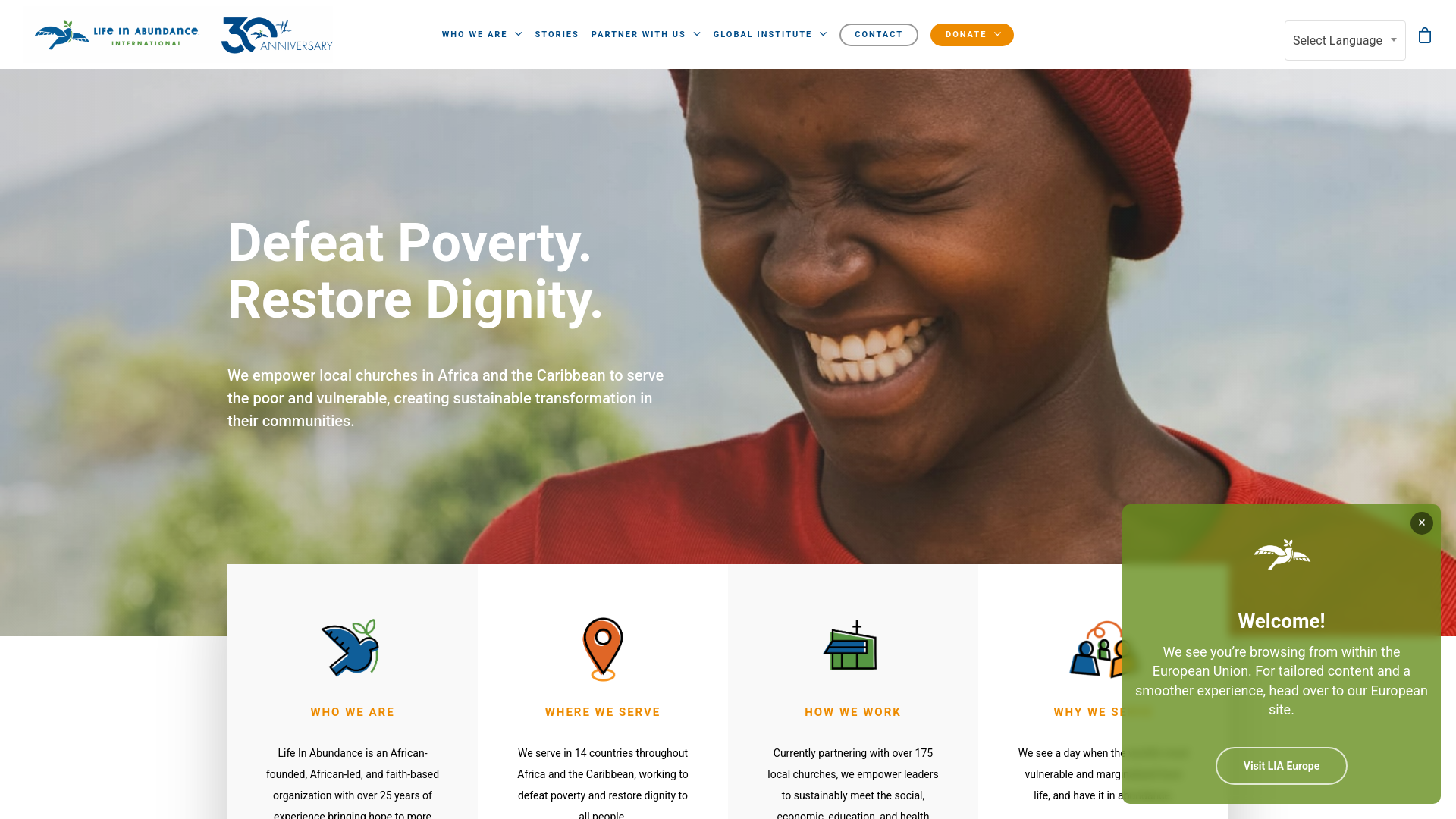 Website screenshot