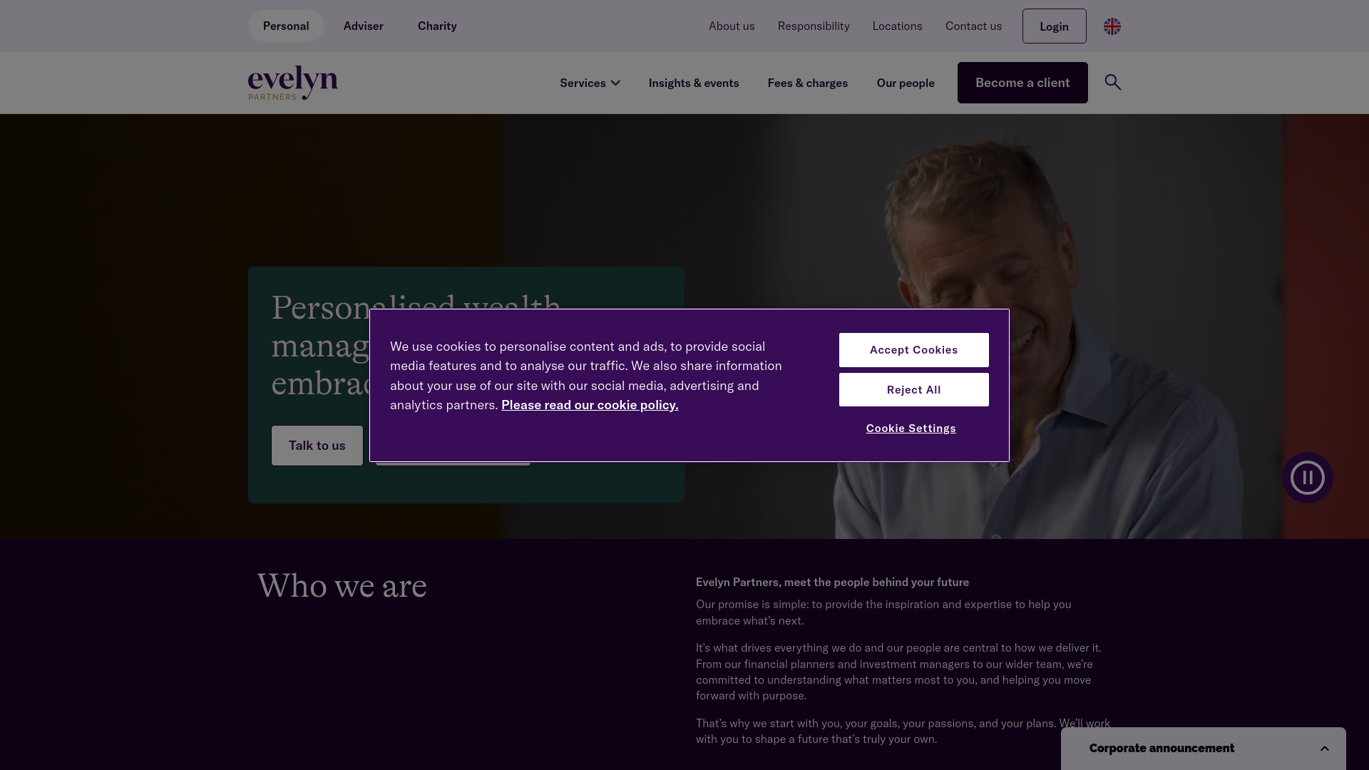 Website screenshot