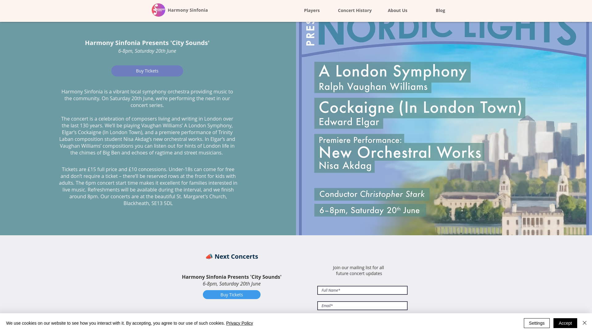 Website screenshot