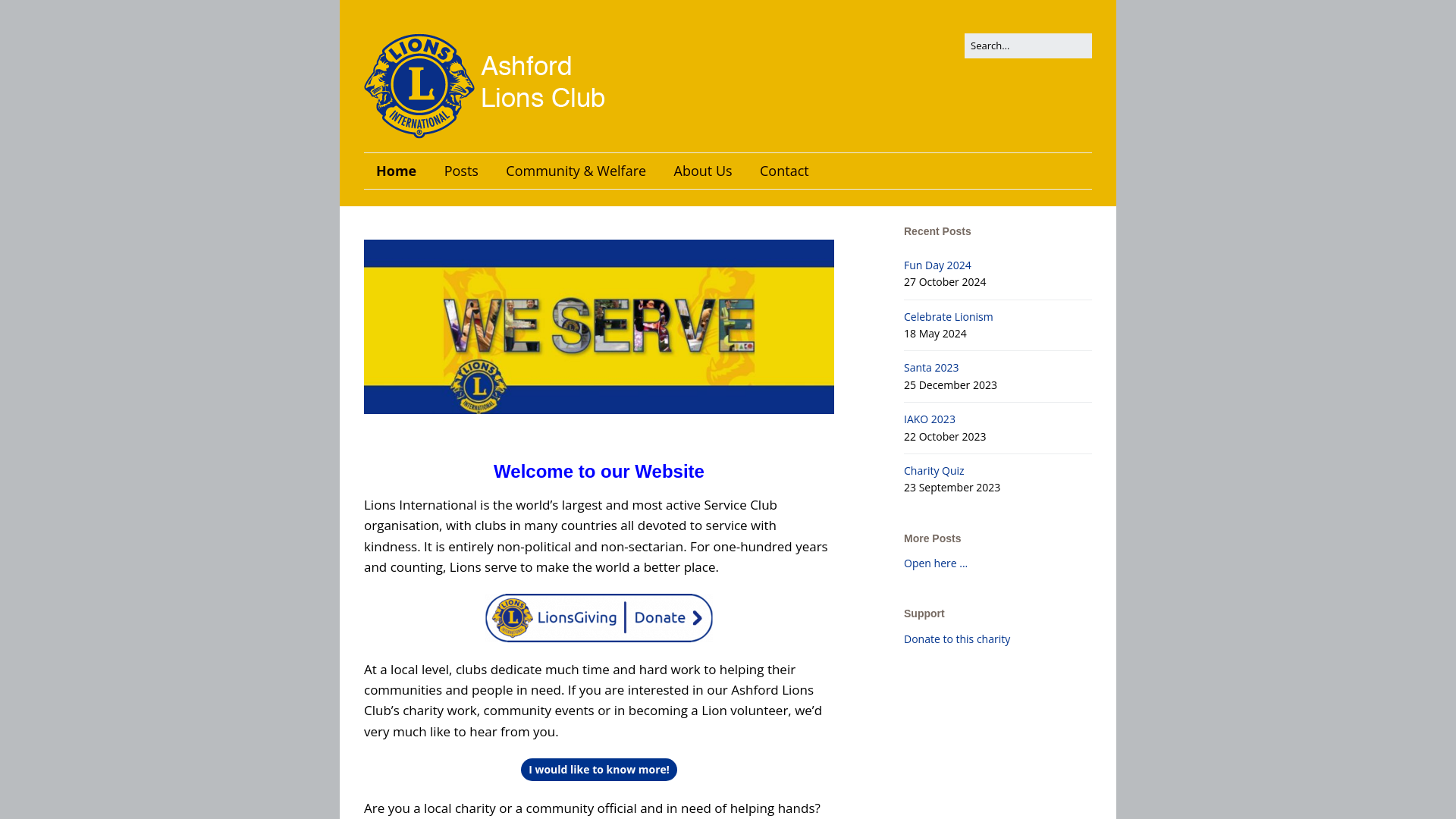Website screenshot