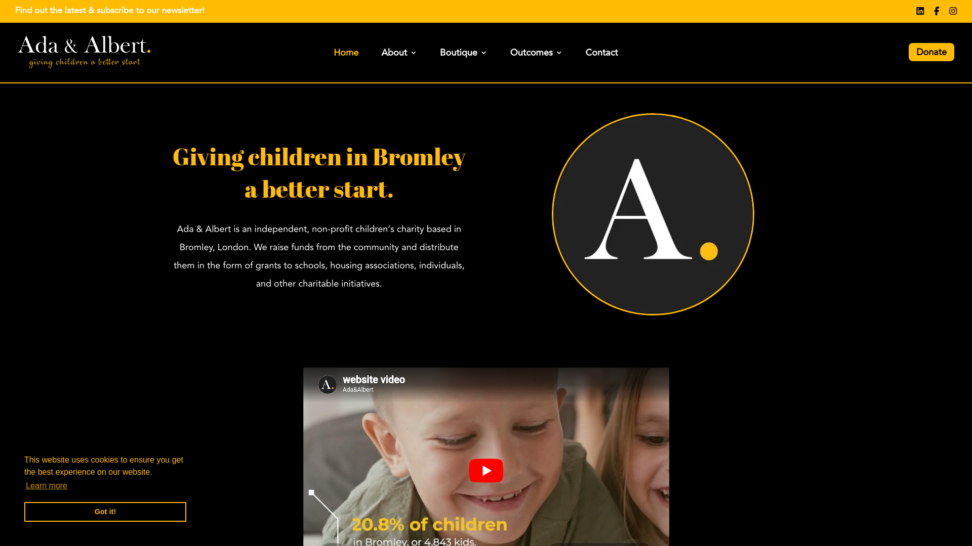 Website screenshot