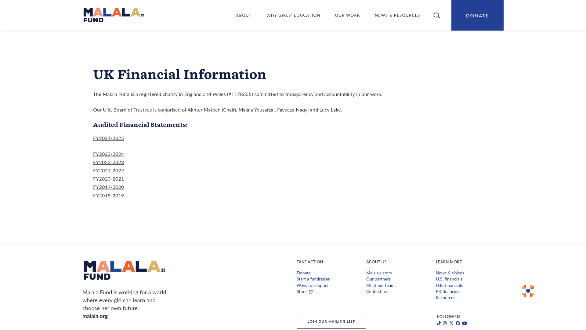 Website screenshot