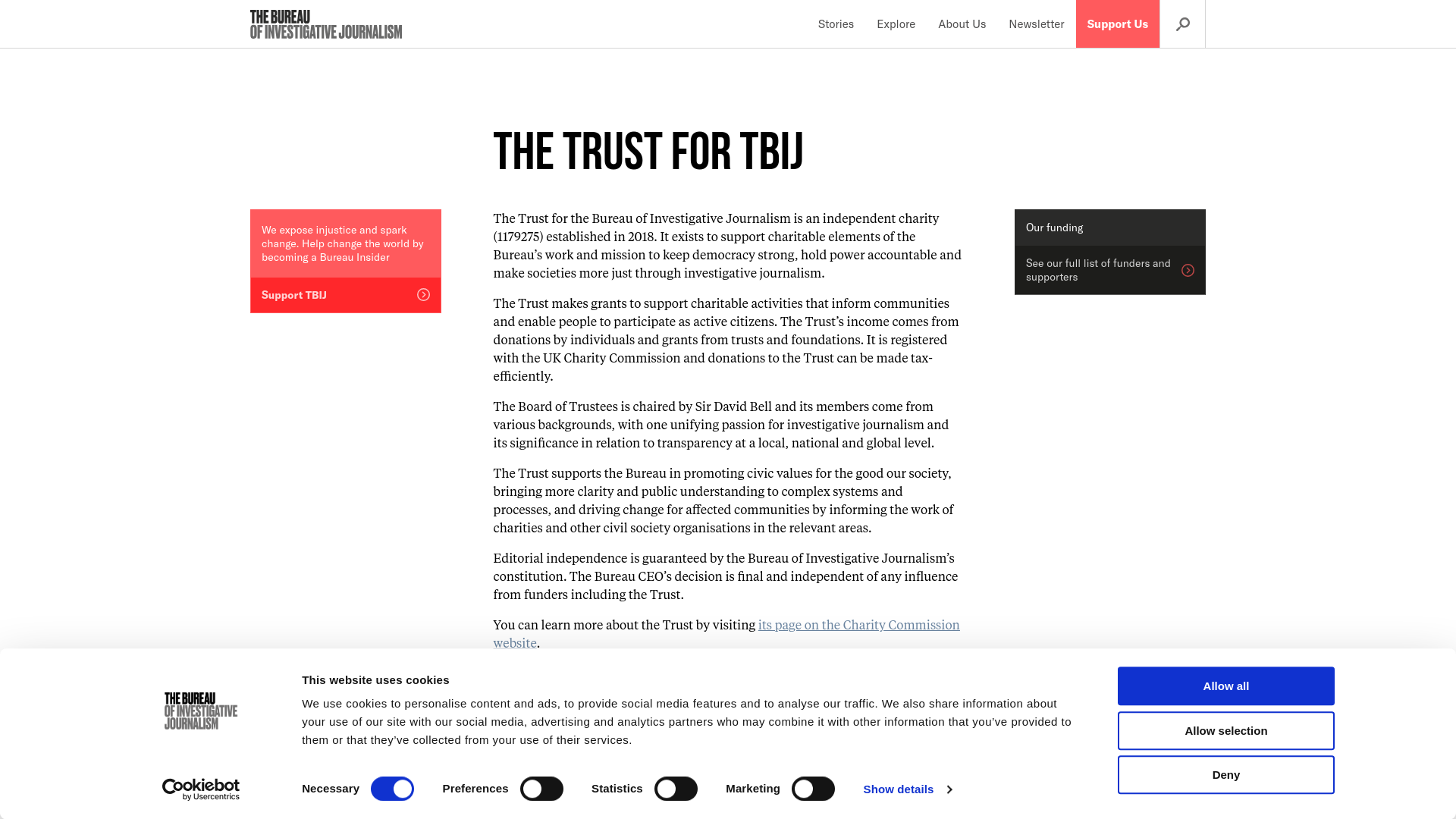 Website screenshot