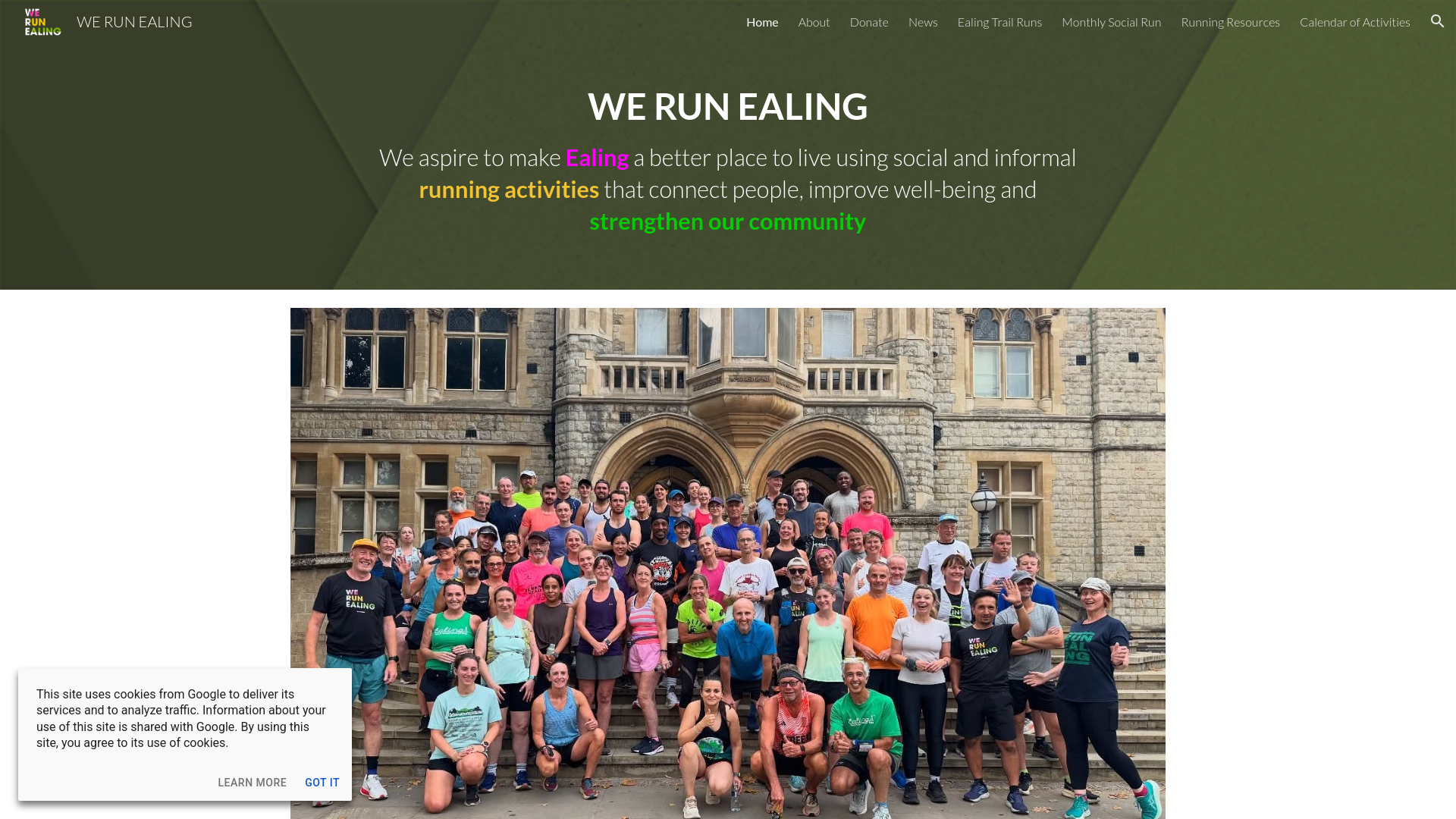 Website screenshot