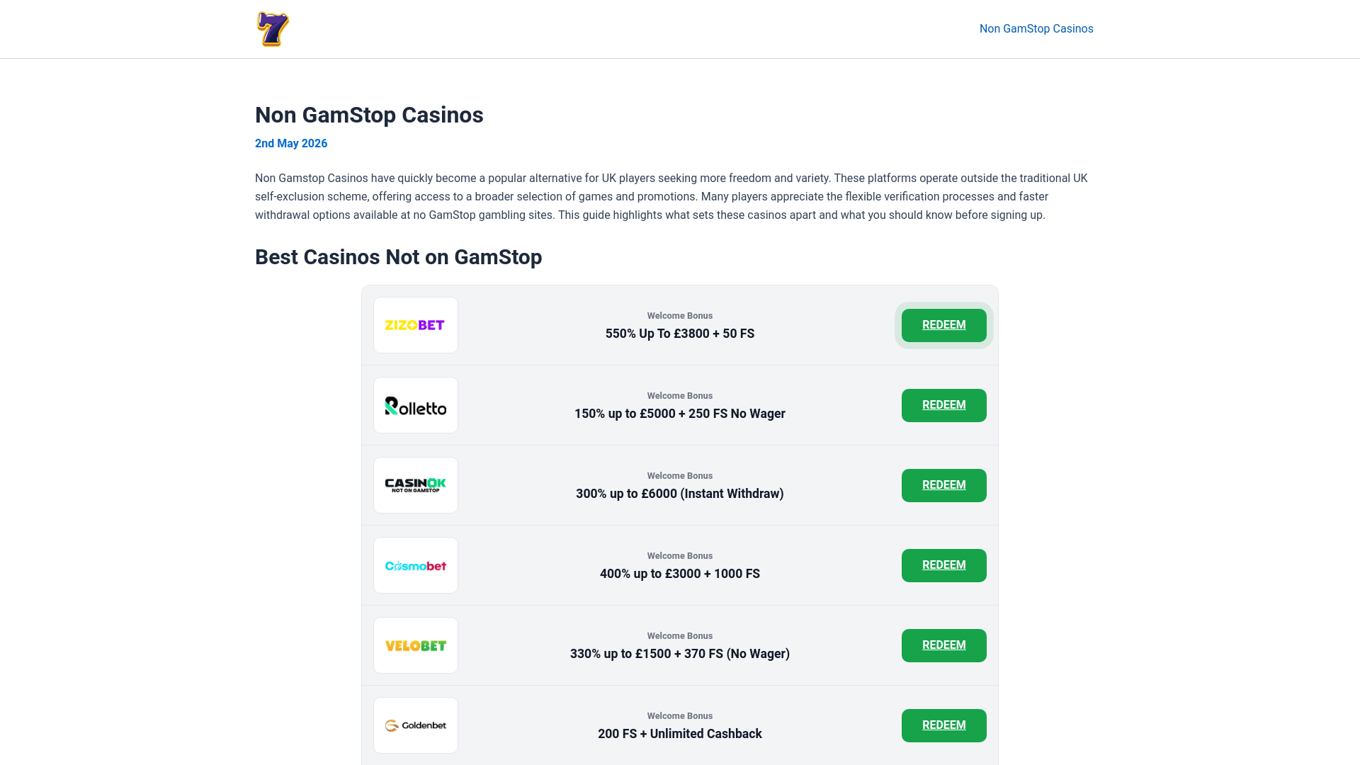 Website screenshot
