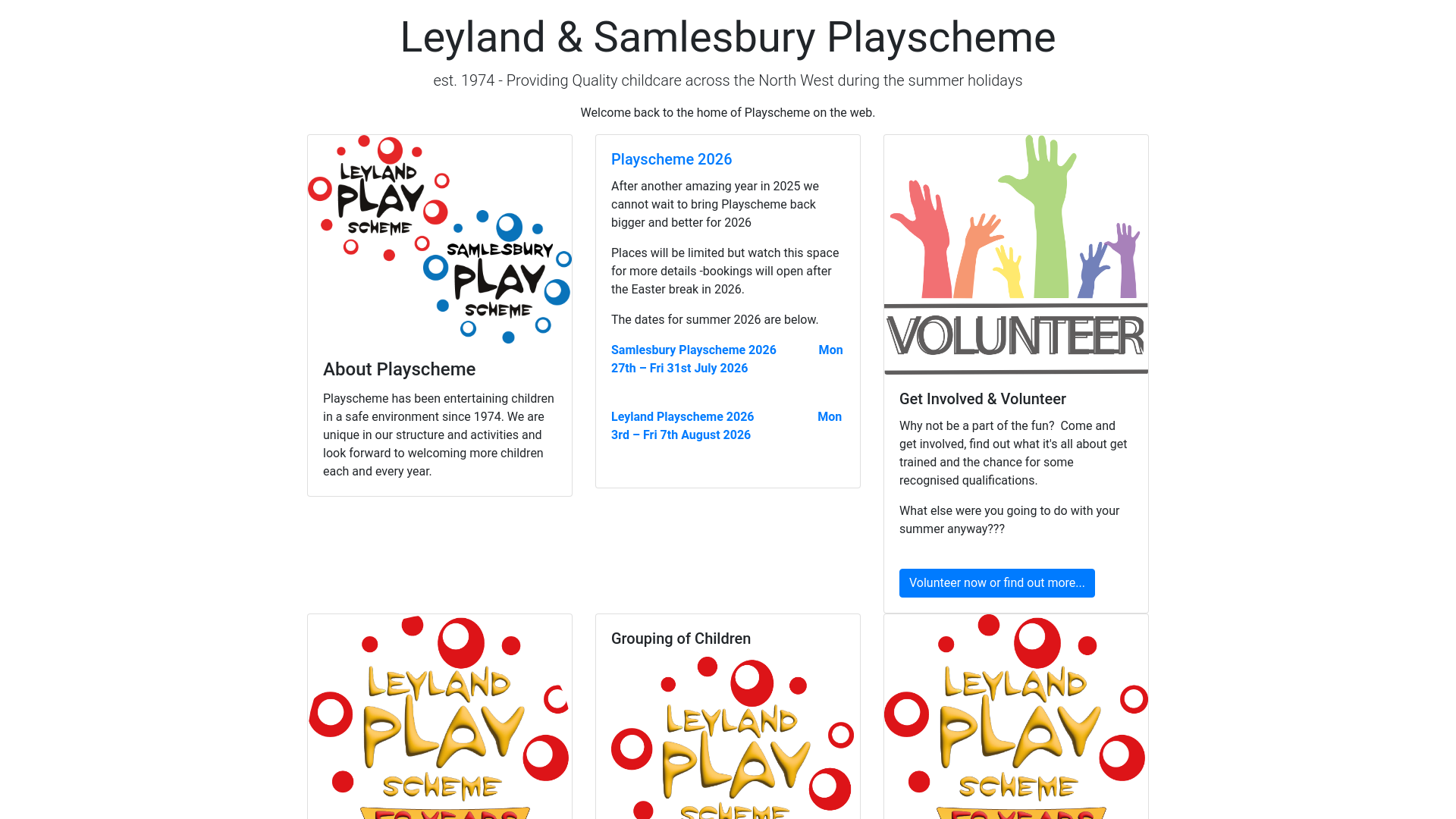Website screenshot