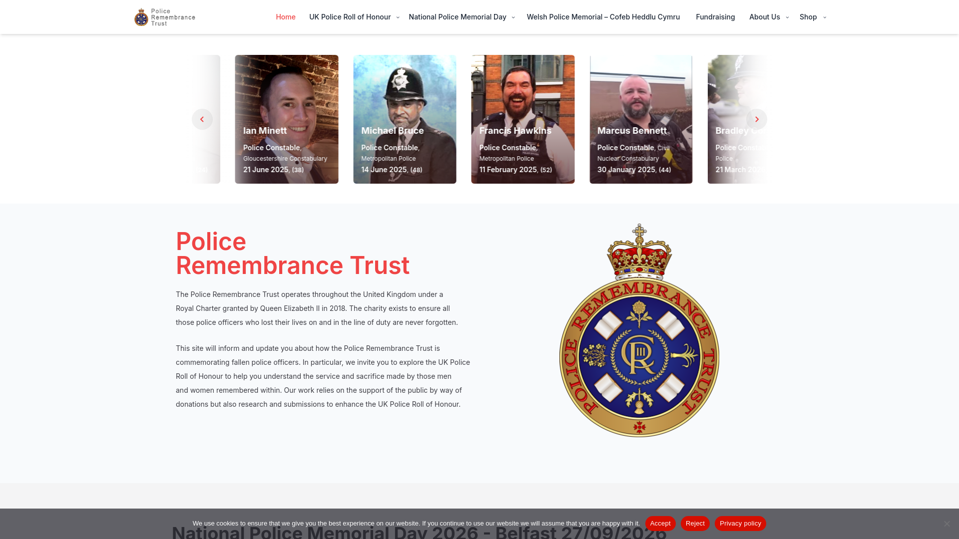 Website screenshot
