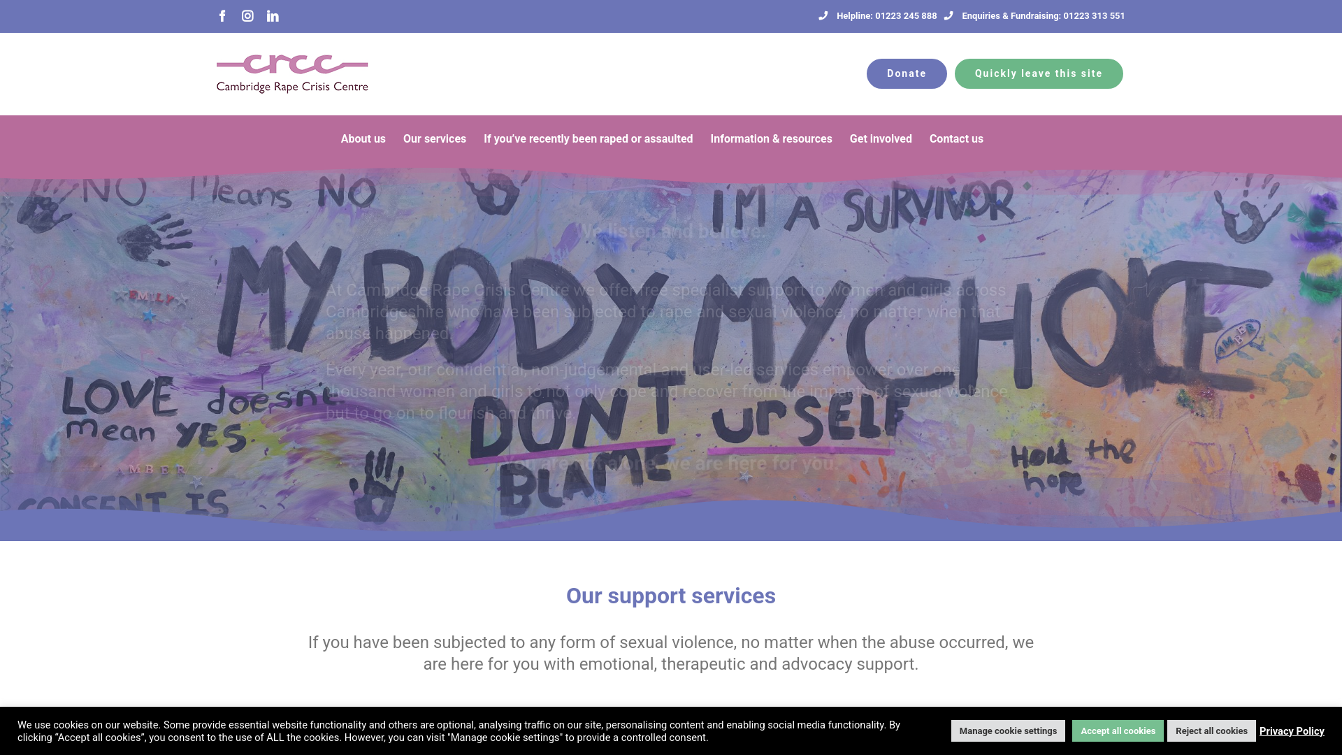 Website screenshot