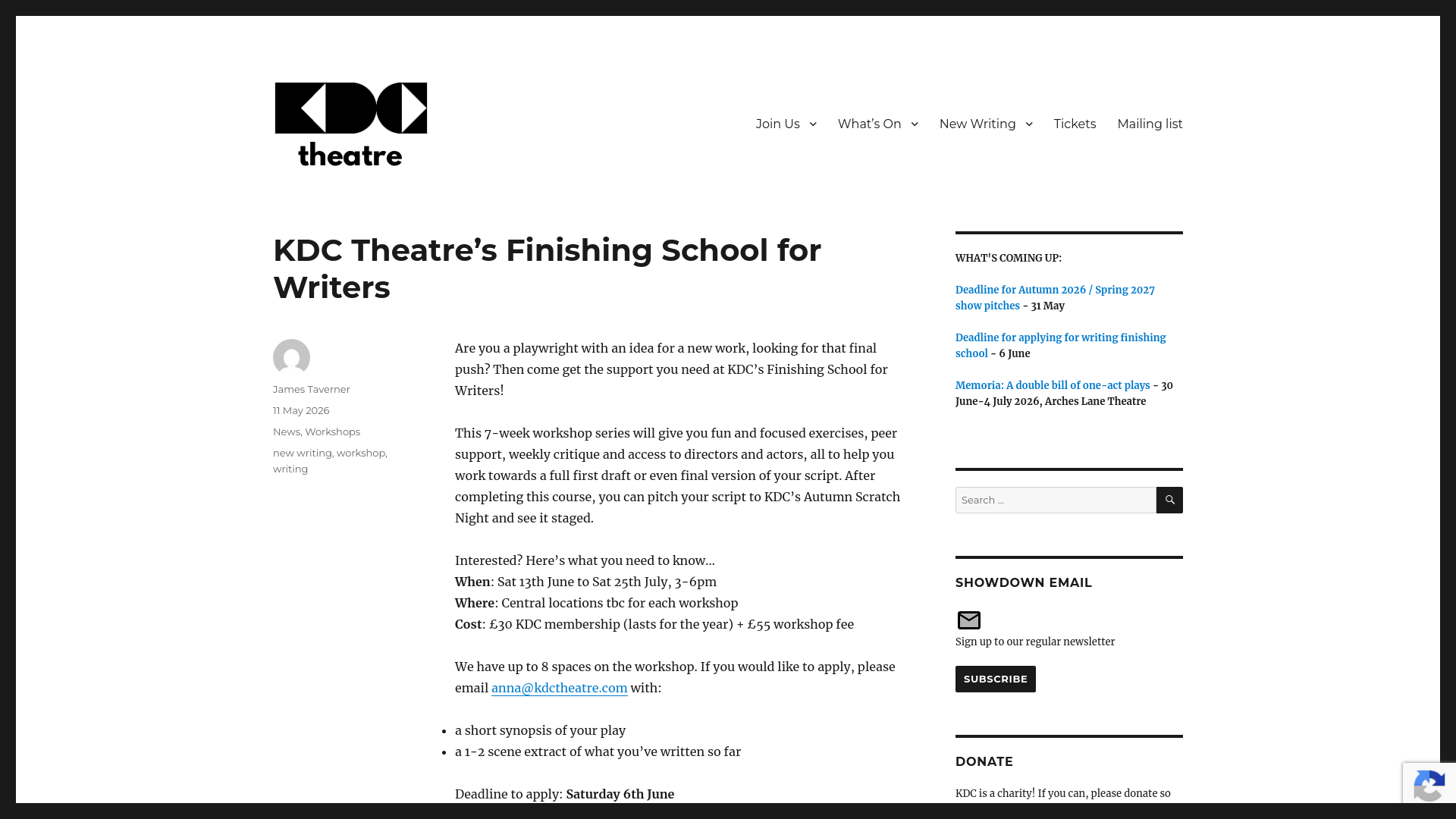 Website screenshot