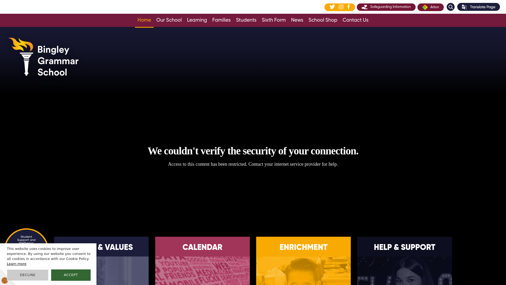 Website screenshot