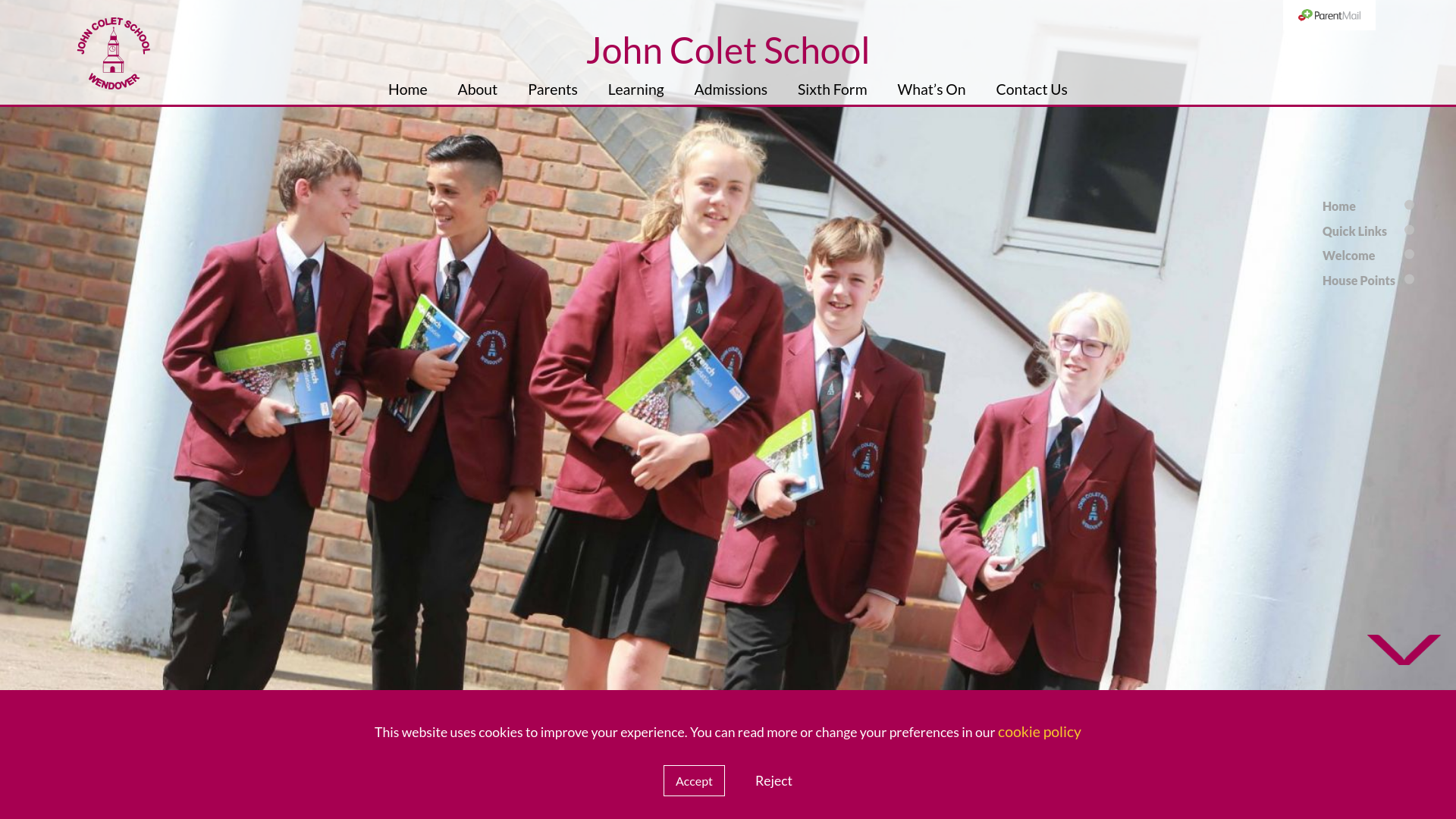 Website screenshot