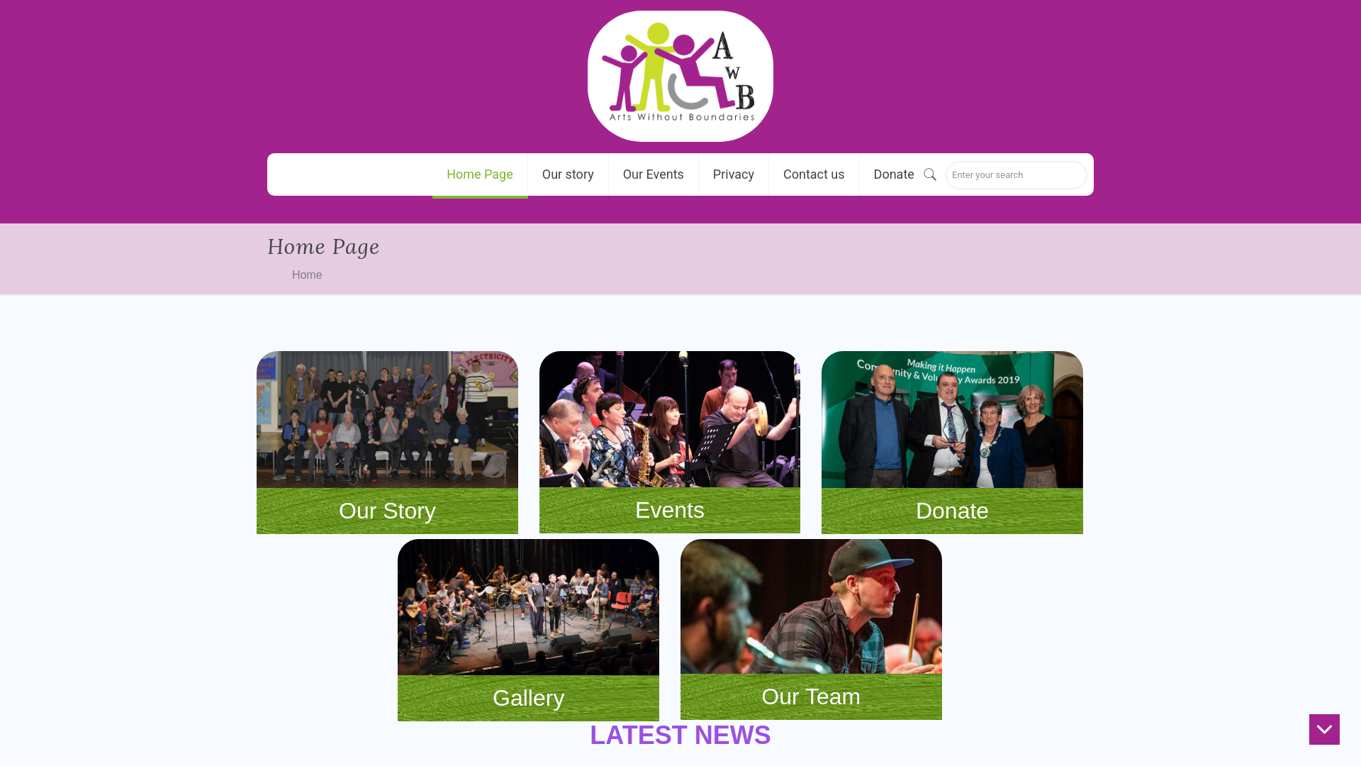 Website screenshot