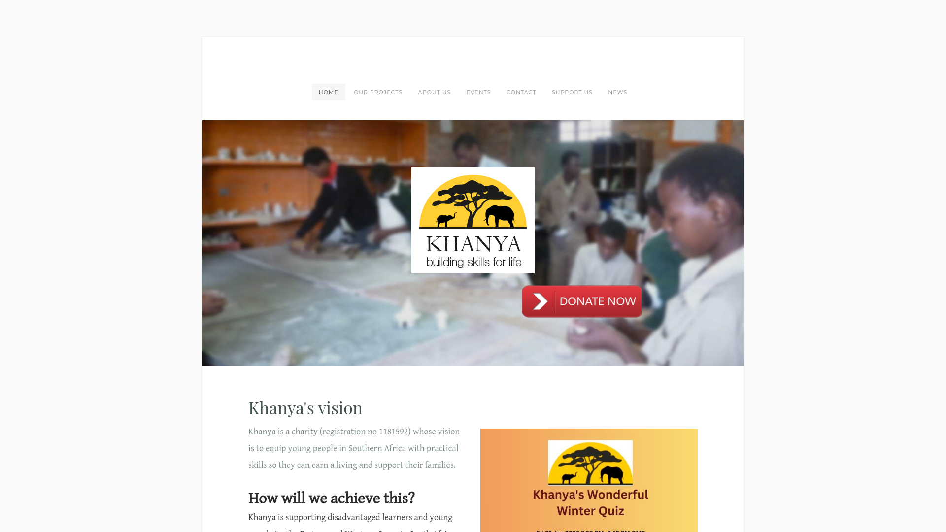 Website screenshot