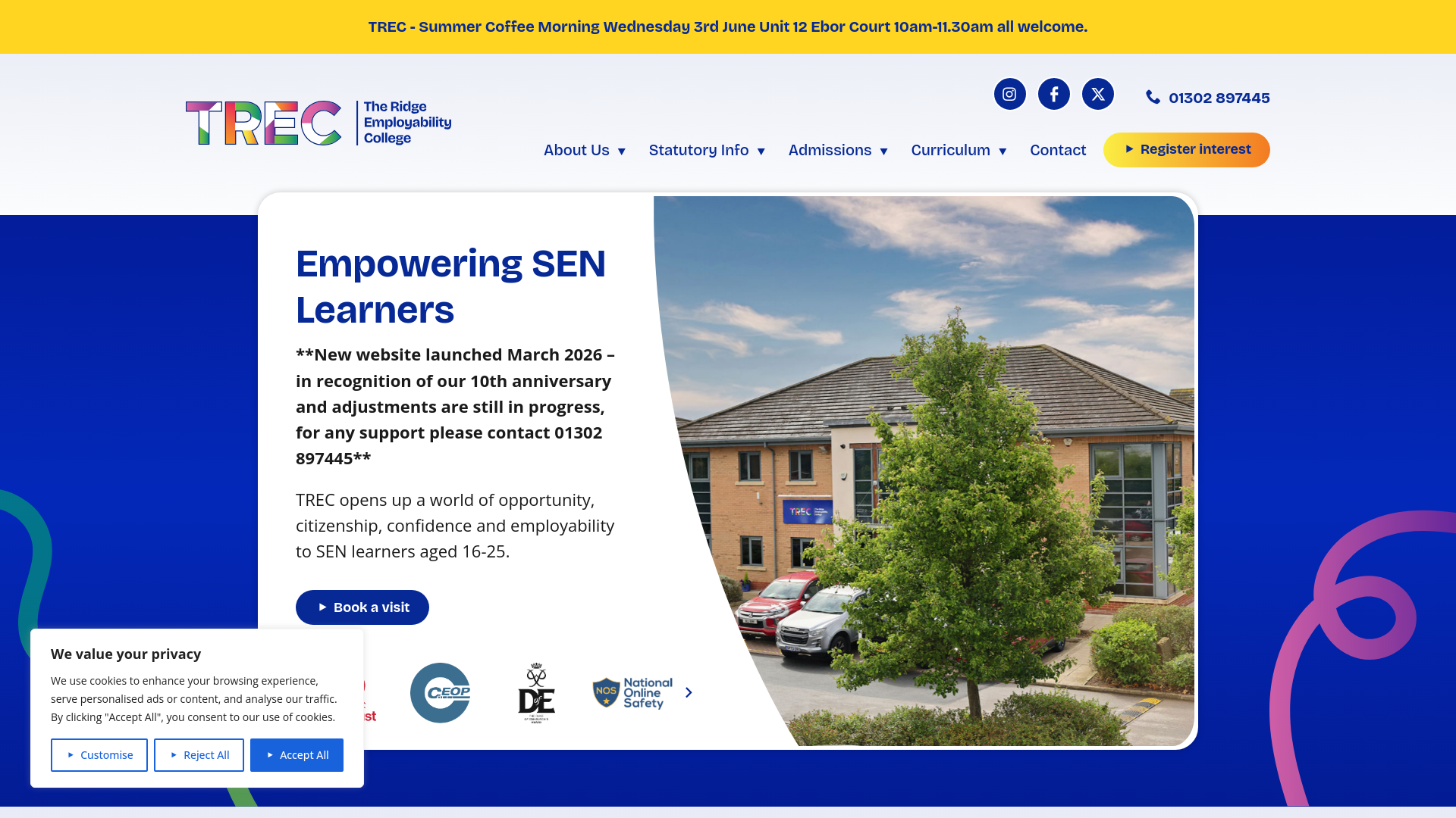 Website screenshot