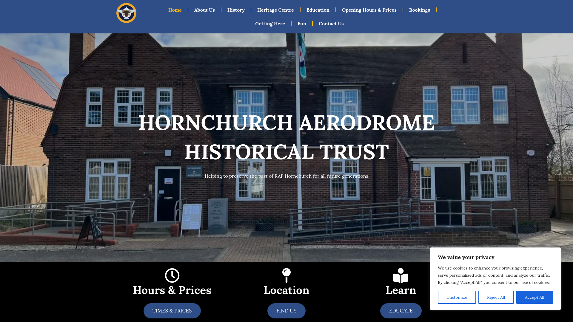 Website screenshot