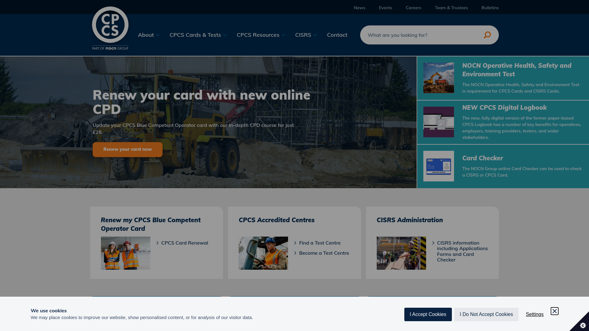 Website screenshot