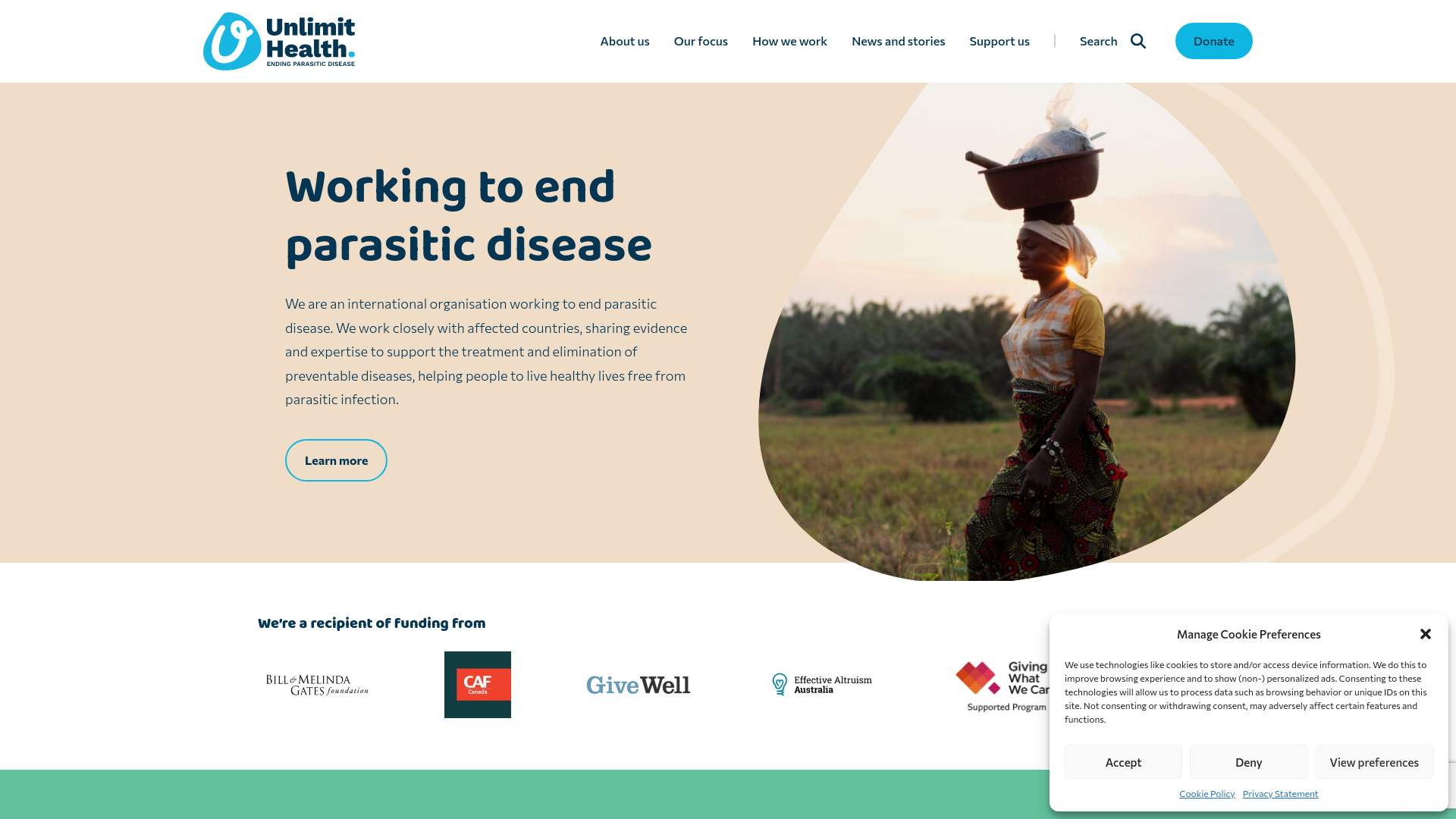 Website screenshot