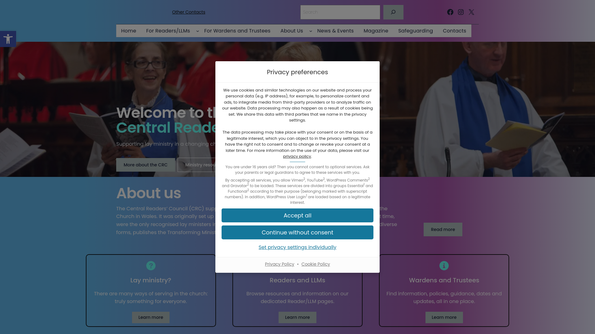 Website screenshot
