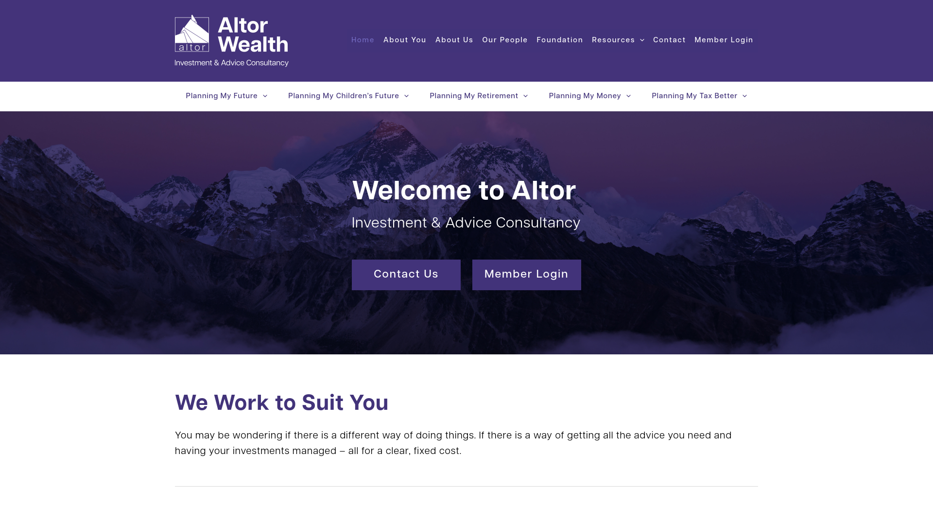 Website screenshot