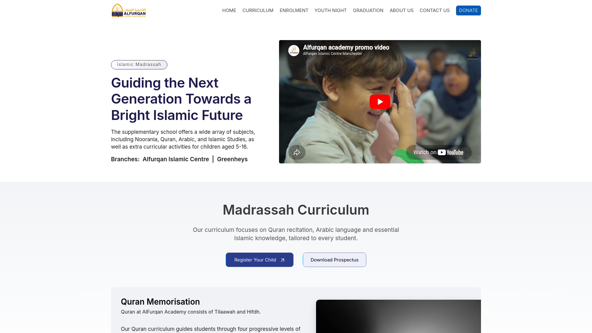 Website screenshot