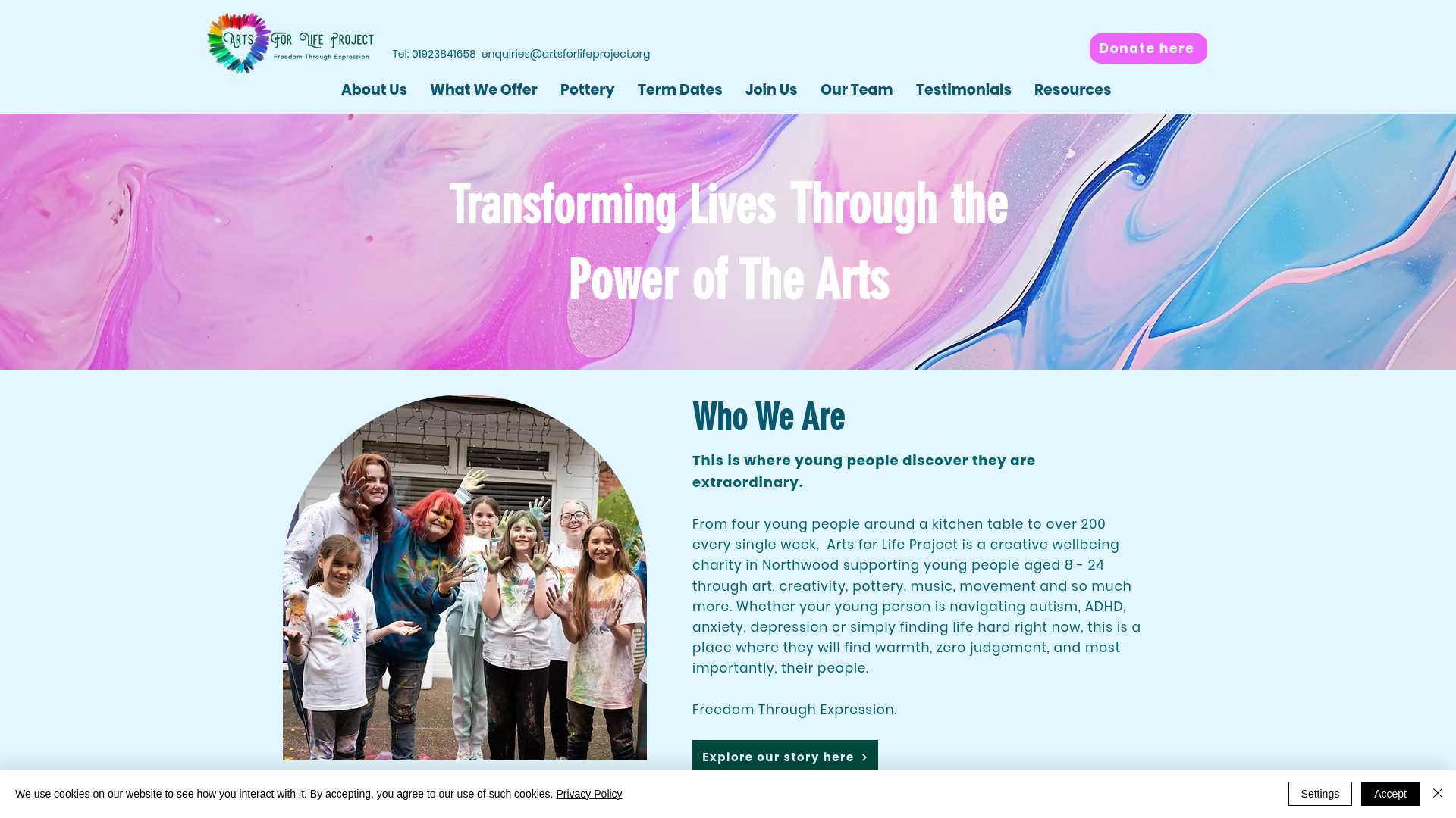 Website screenshot
