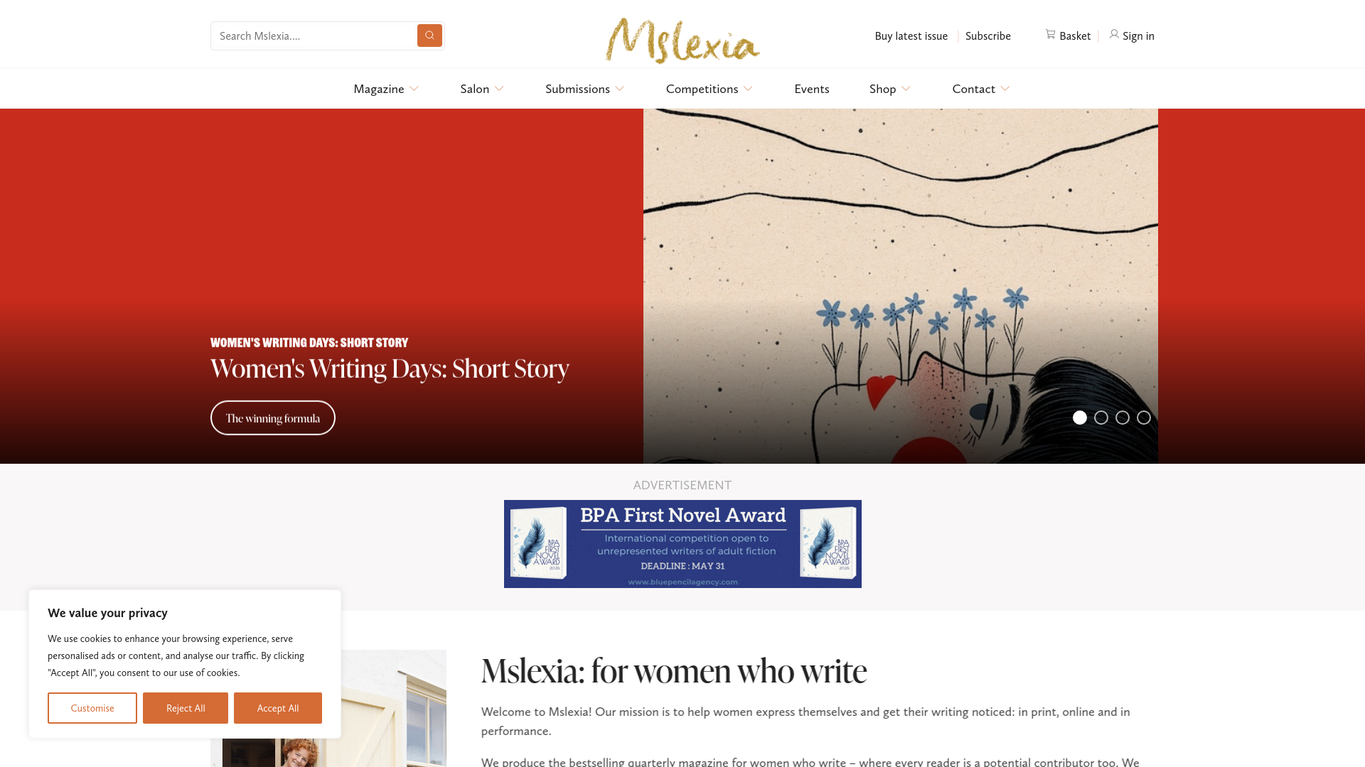 Website screenshot