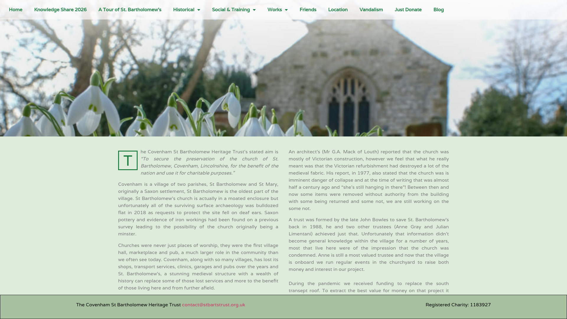 Website screenshot