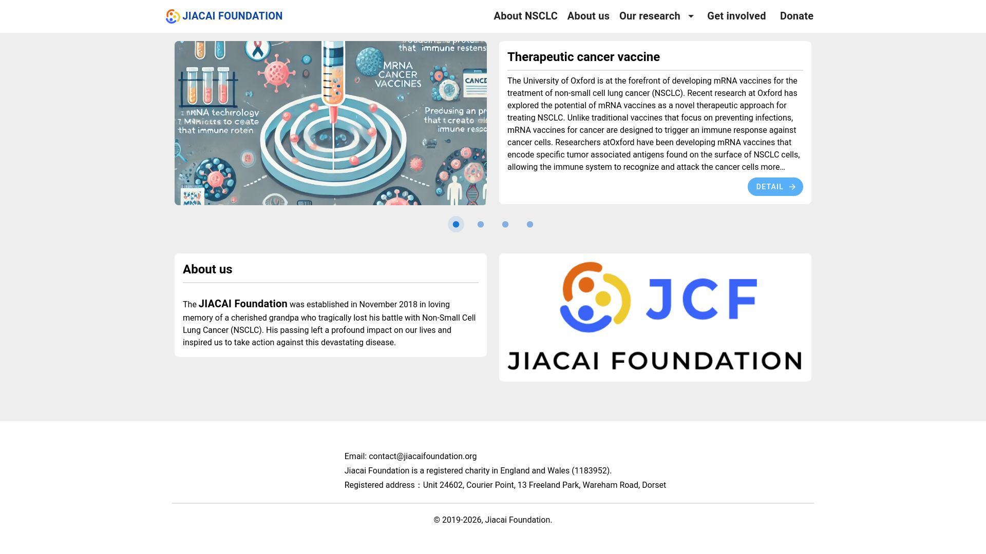 Website screenshot