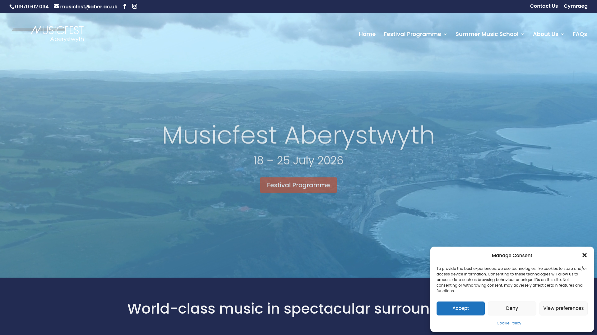 Website screenshot