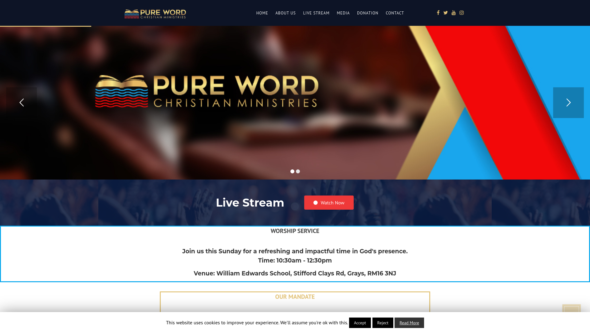 Website screenshot