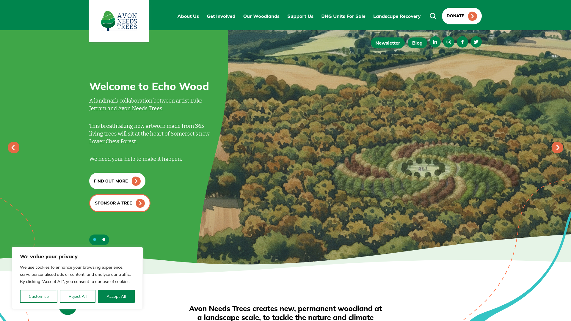 Website screenshot