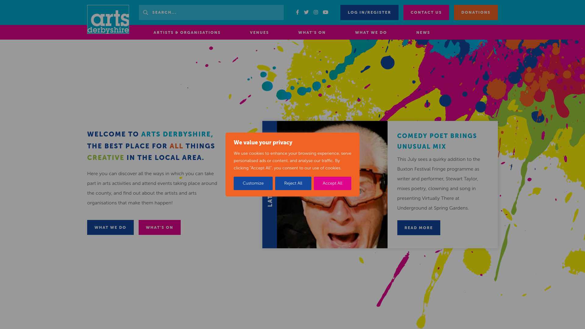 Website screenshot