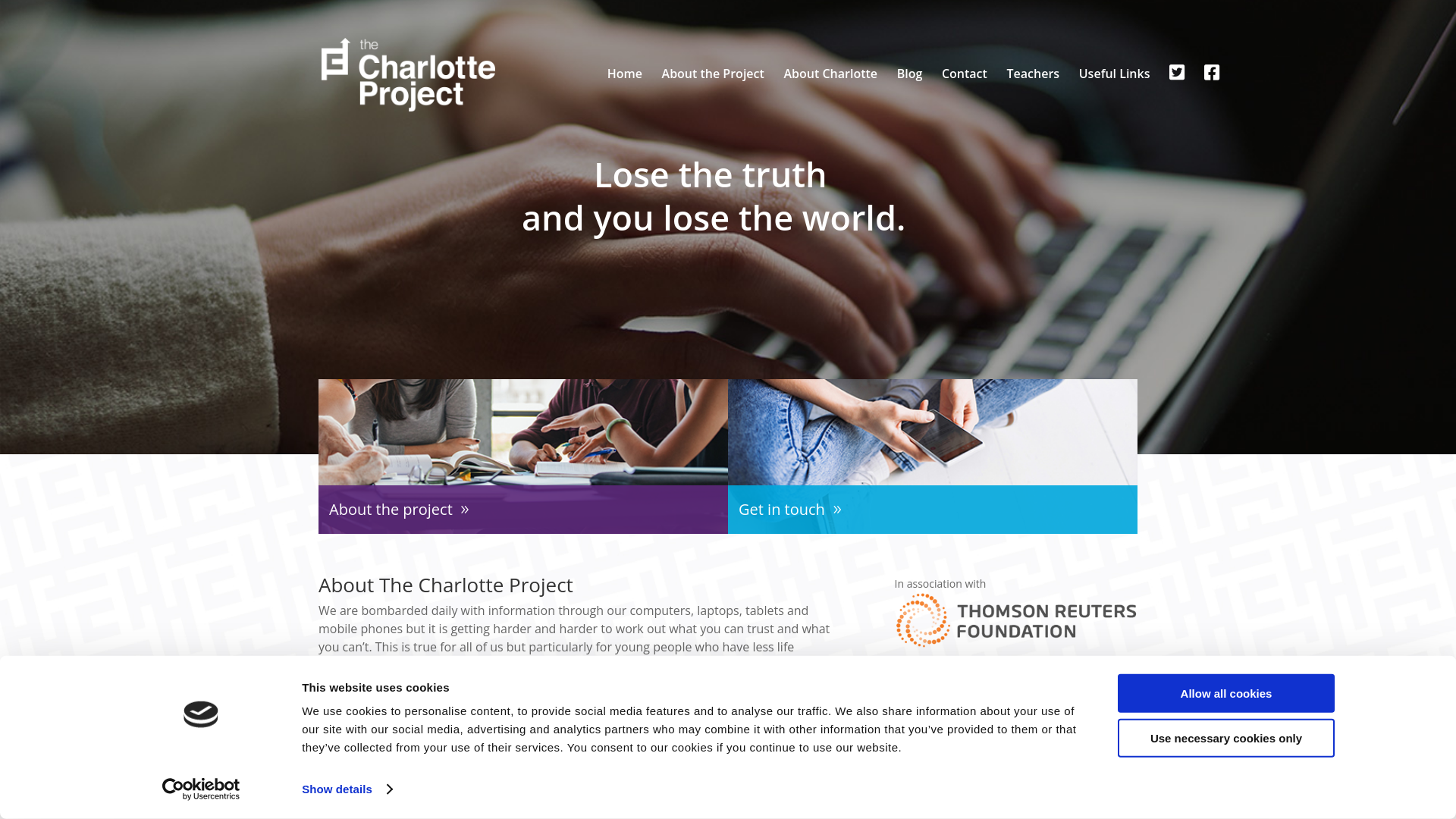 Website screenshot