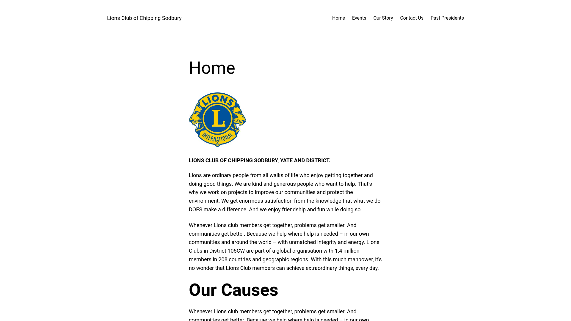 Website screenshot