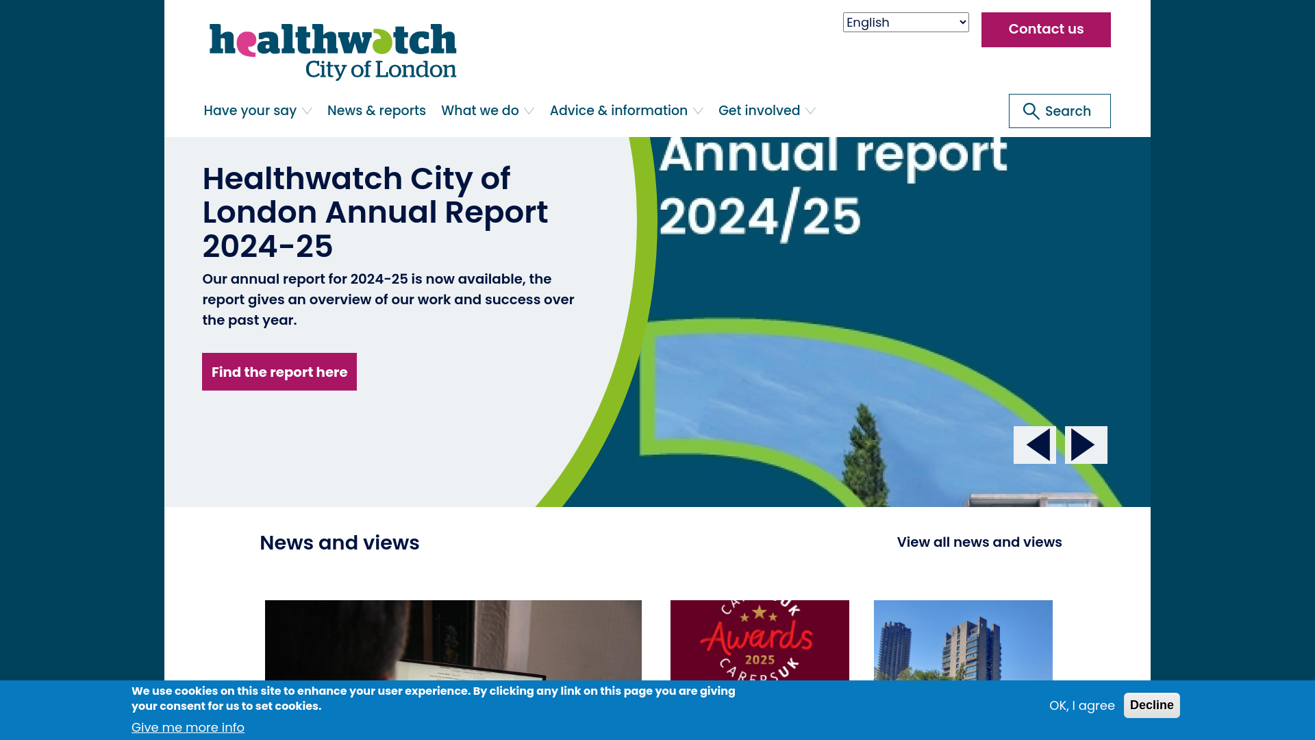Website screenshot