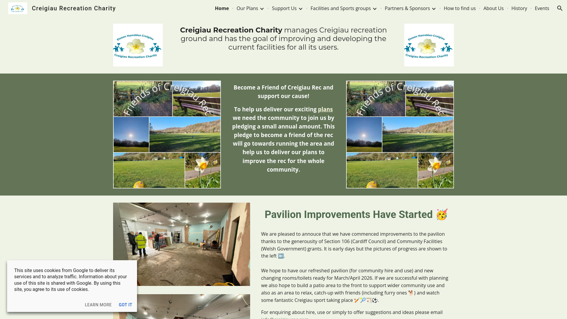 Website screenshot