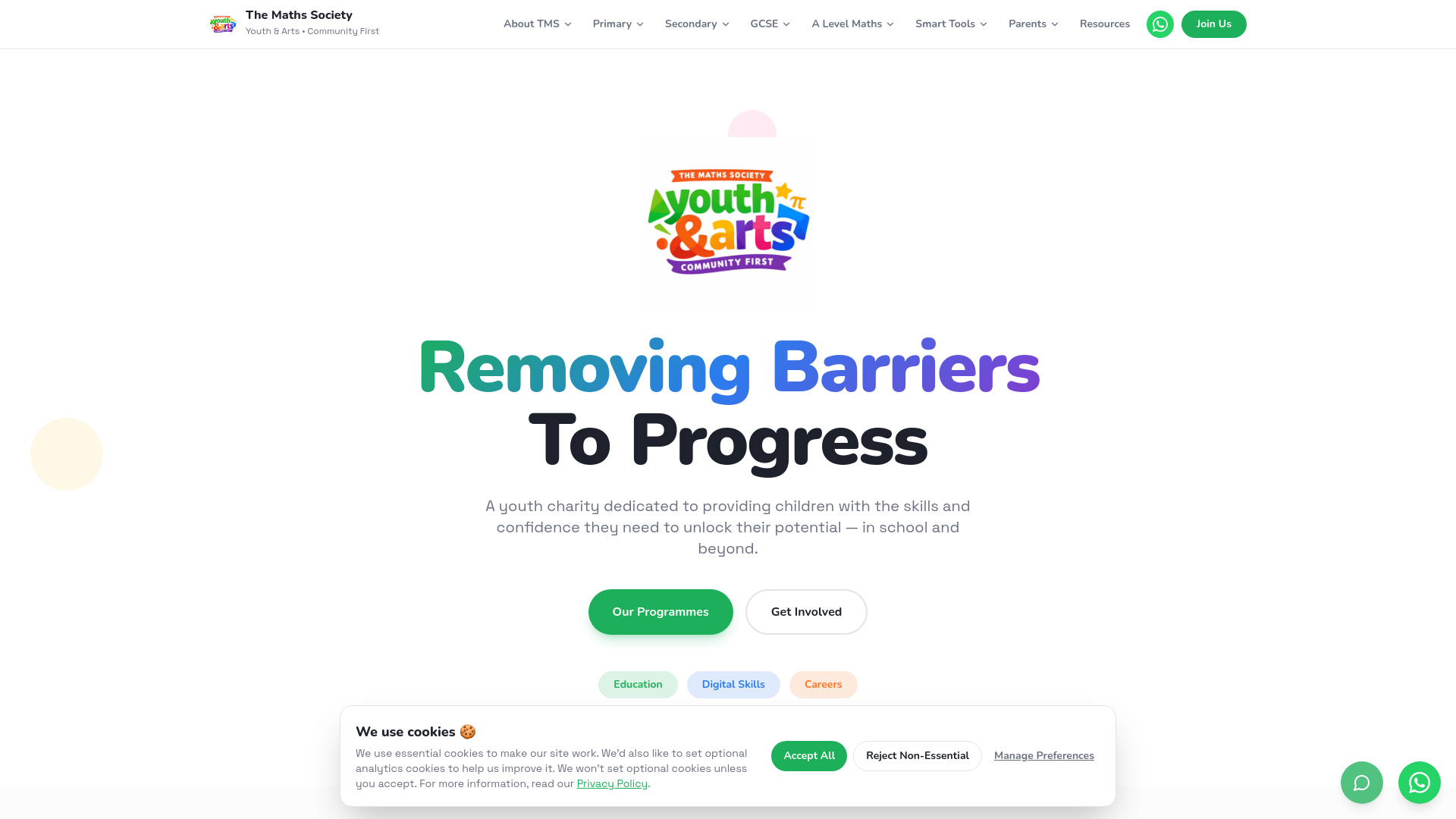 Website screenshot