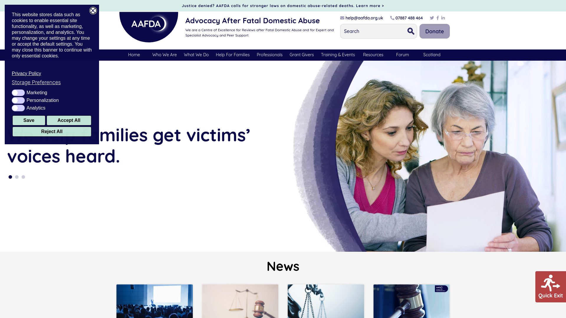 Website screenshot