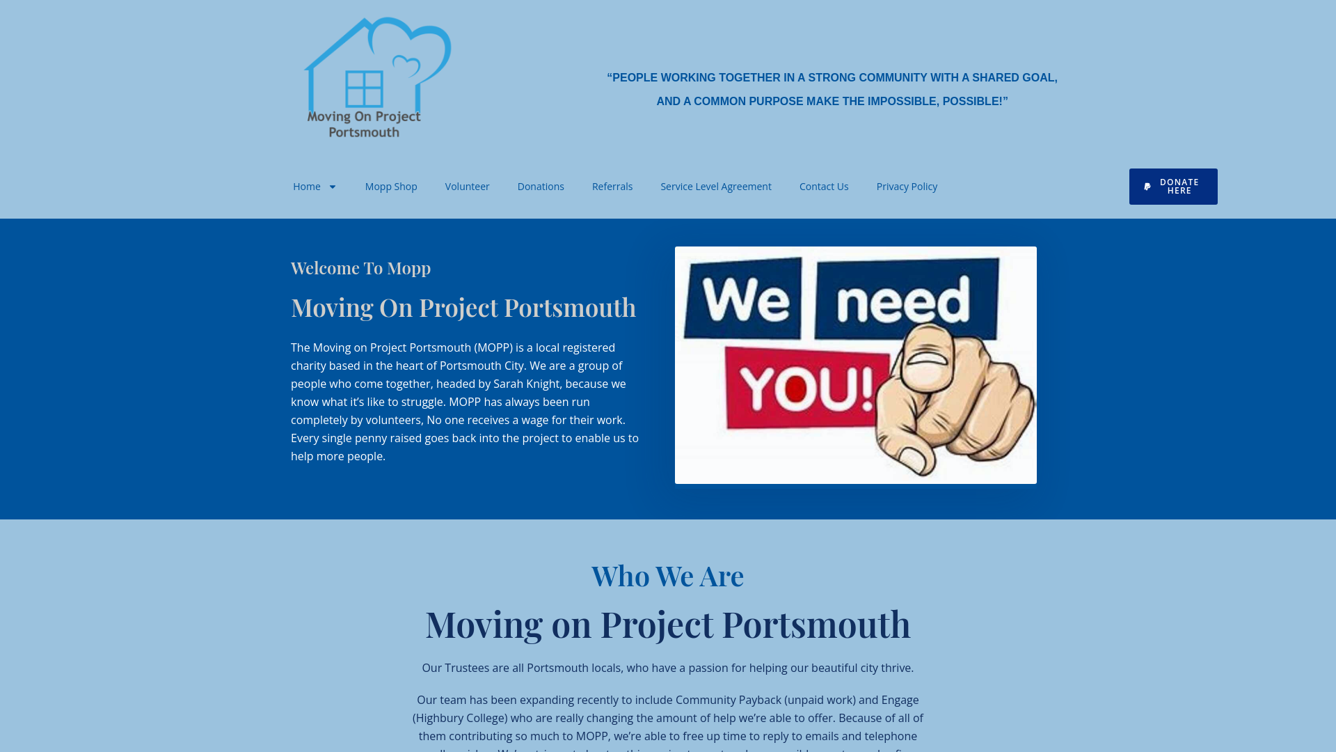 Website screenshot