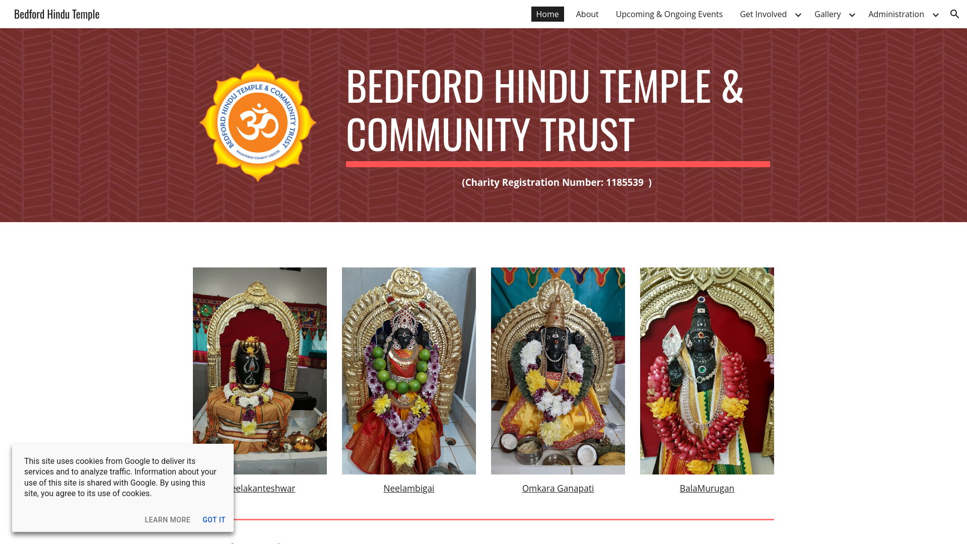 Website screenshot