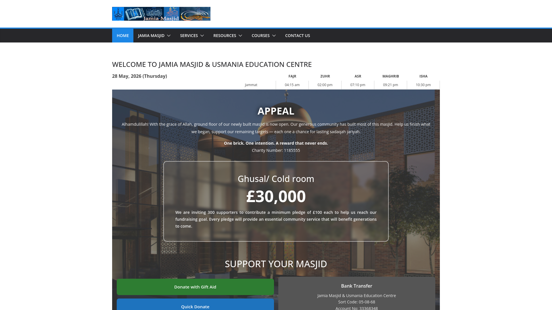 Website screenshot