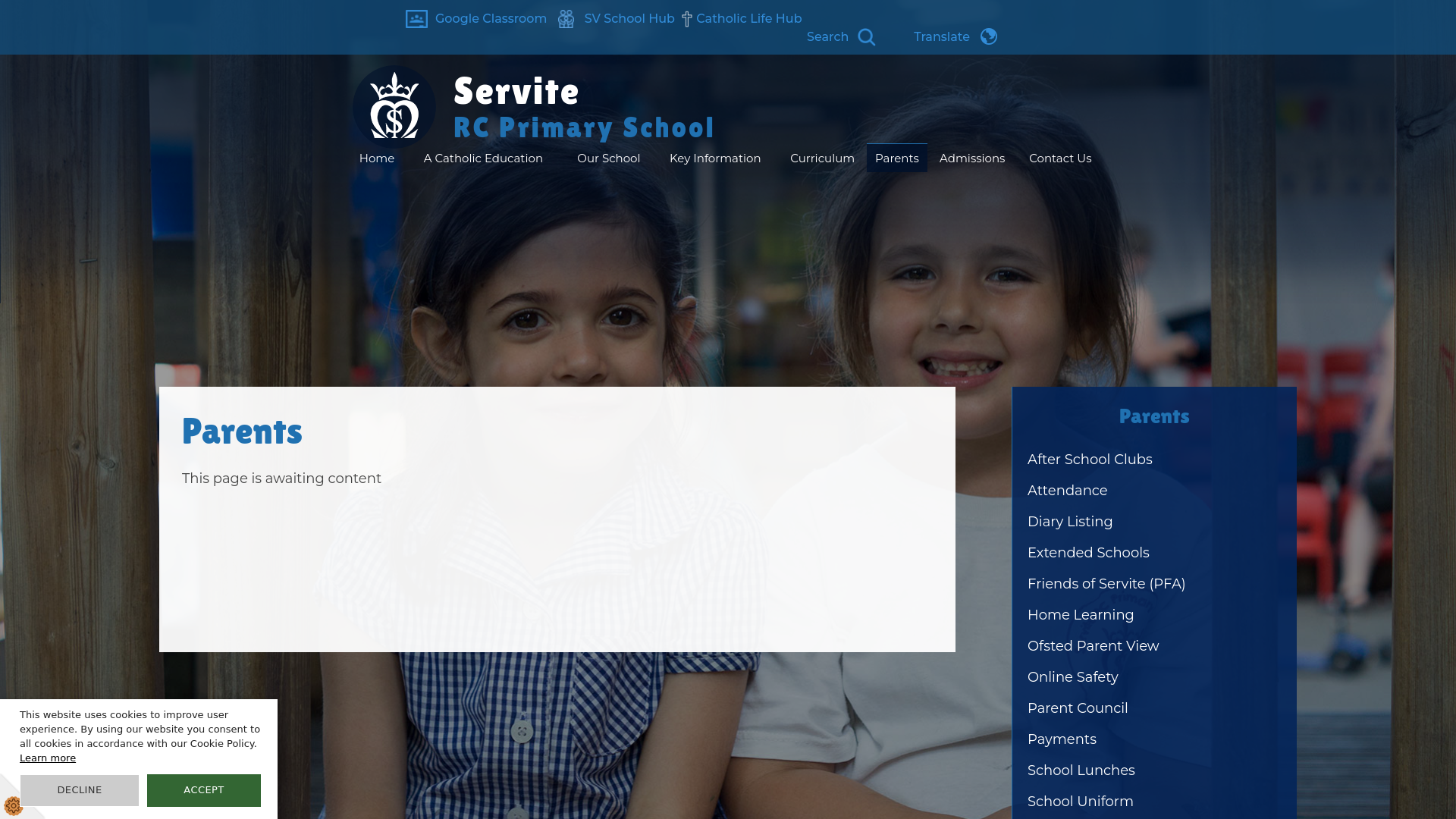 Website screenshot