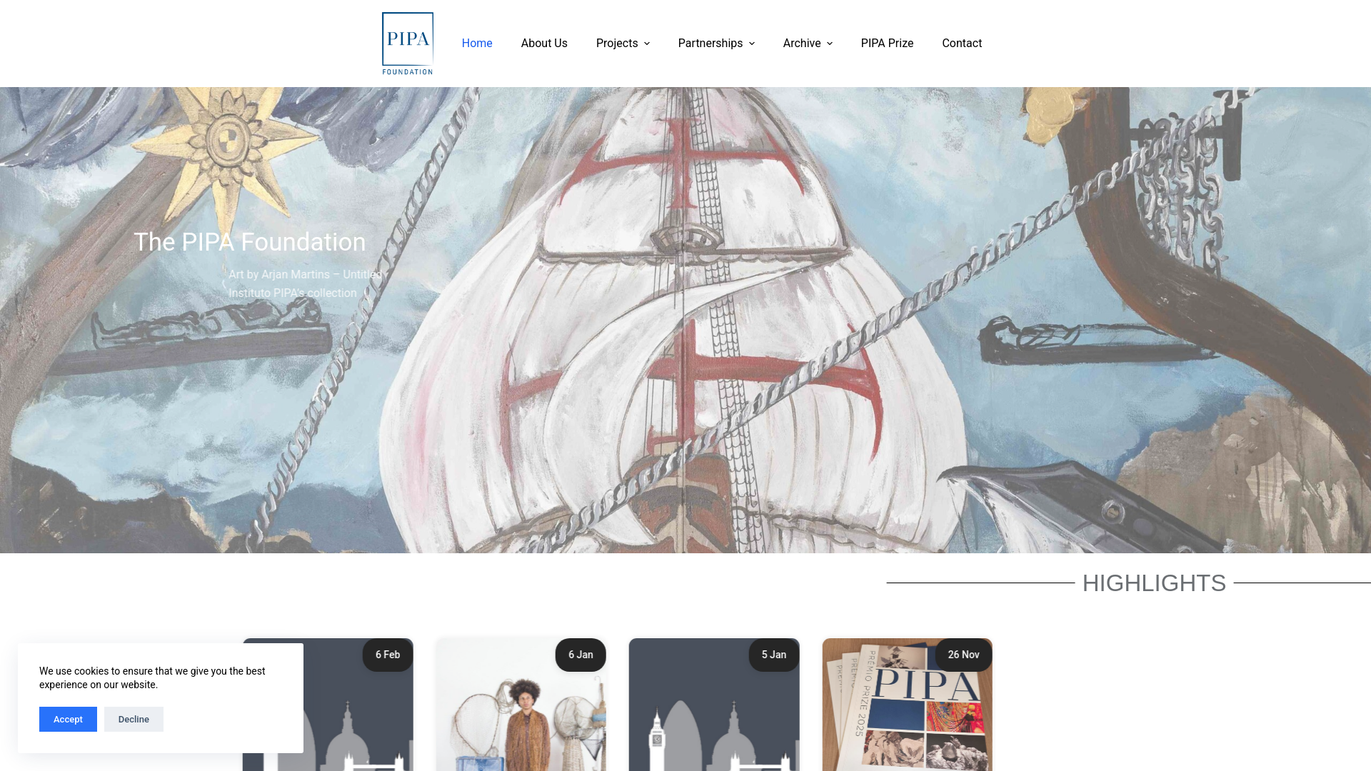 Website screenshot