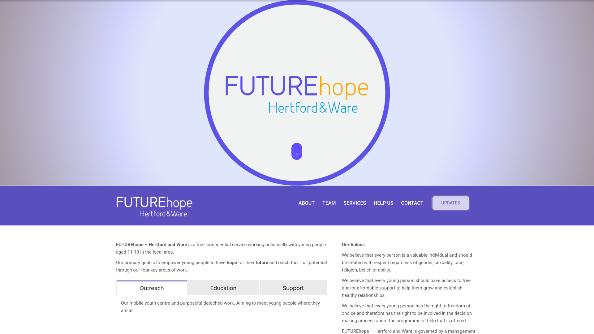 Website screenshot