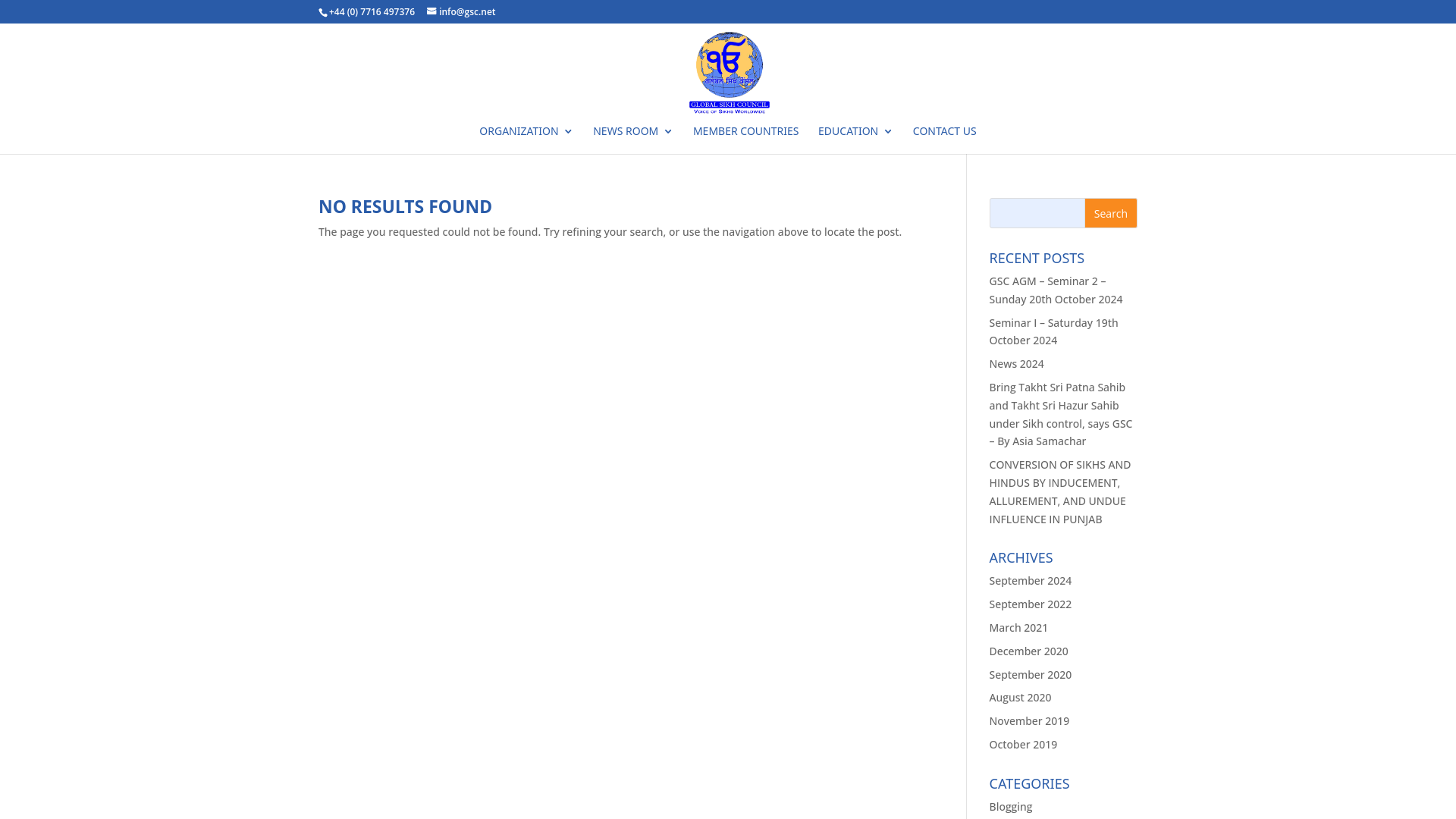 Website screenshot