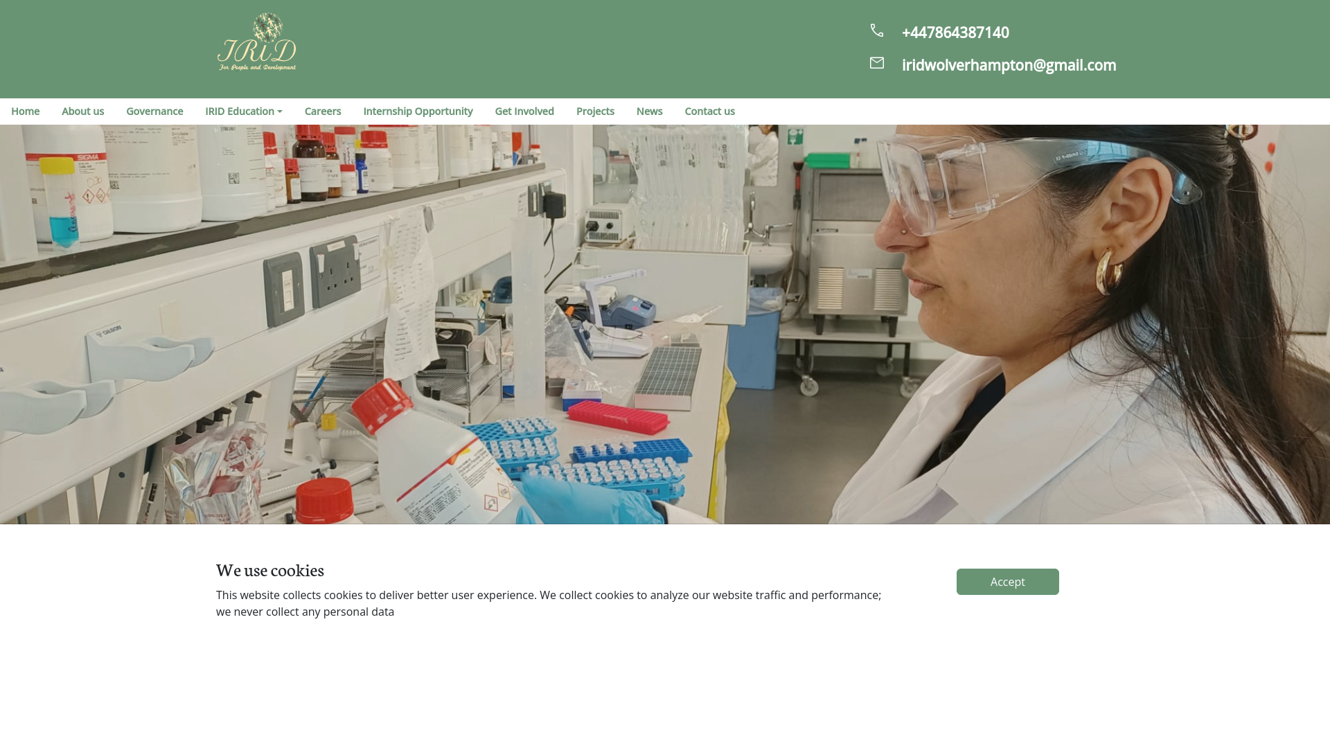 Website screenshot