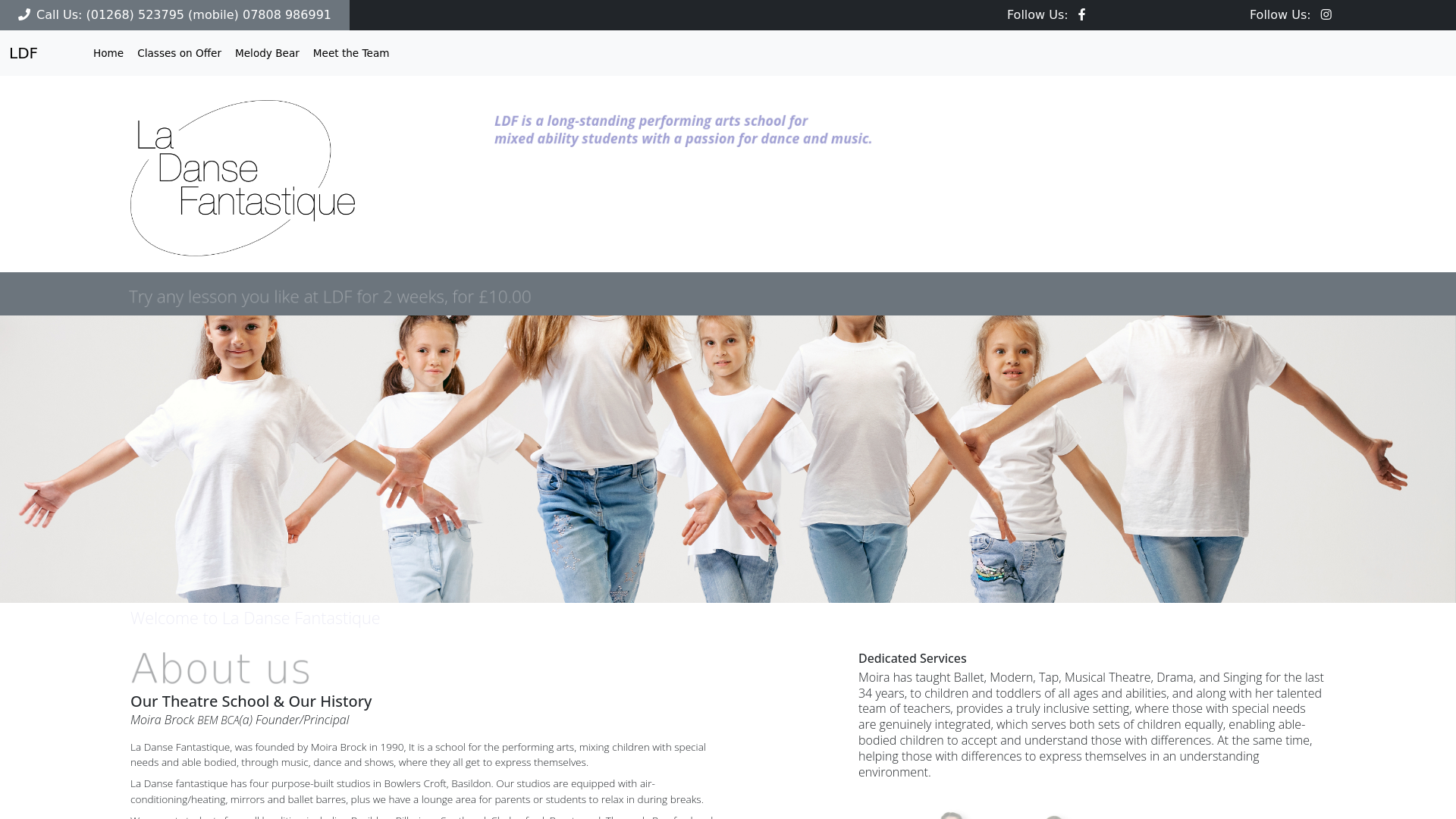 Website screenshot